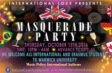 International Love Presents: MASQUERADE PARTY