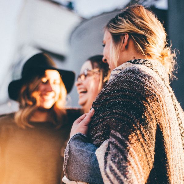 Group of friends talking