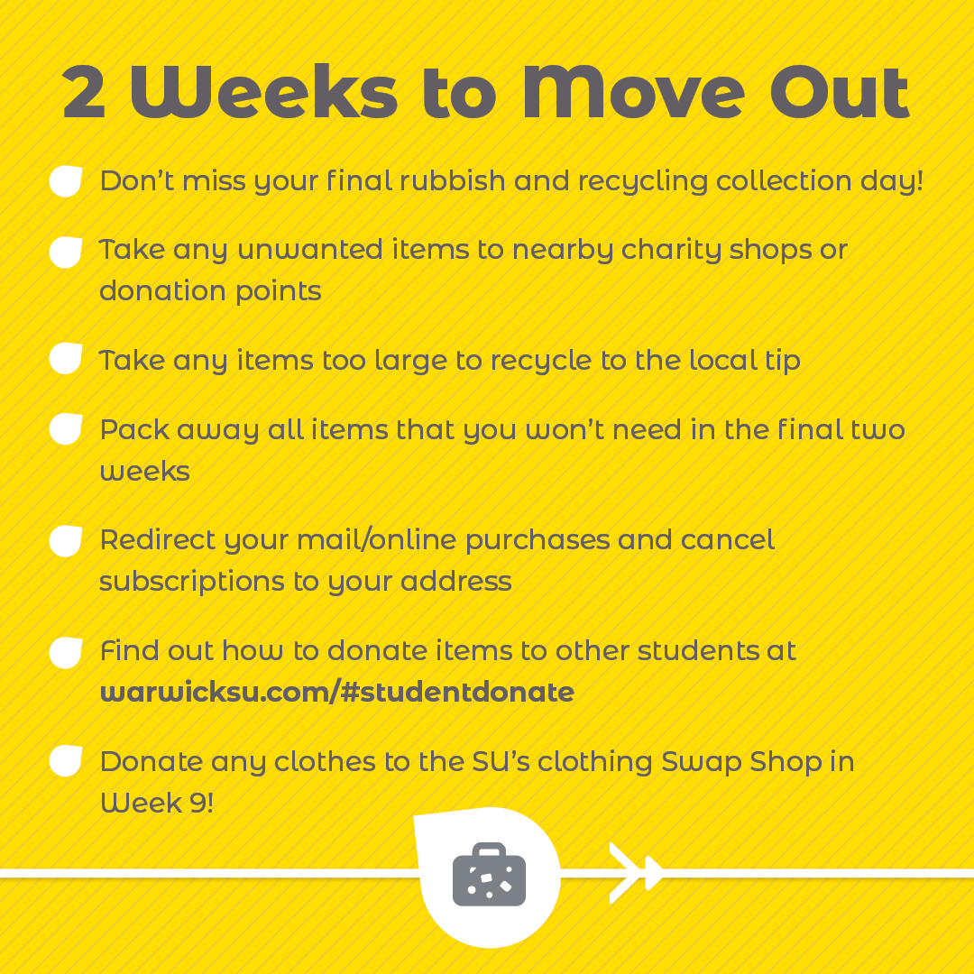 2 Weeks To Move Out checklist