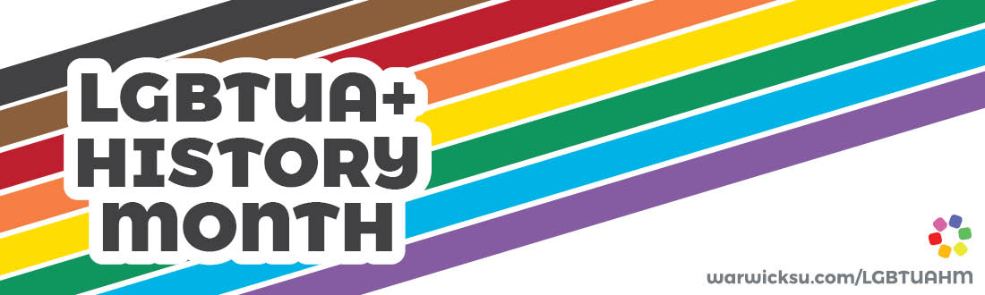 LGBTUA+ History Month banner