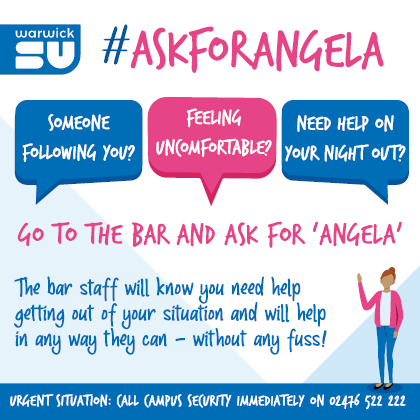 Ask for Angela sticker