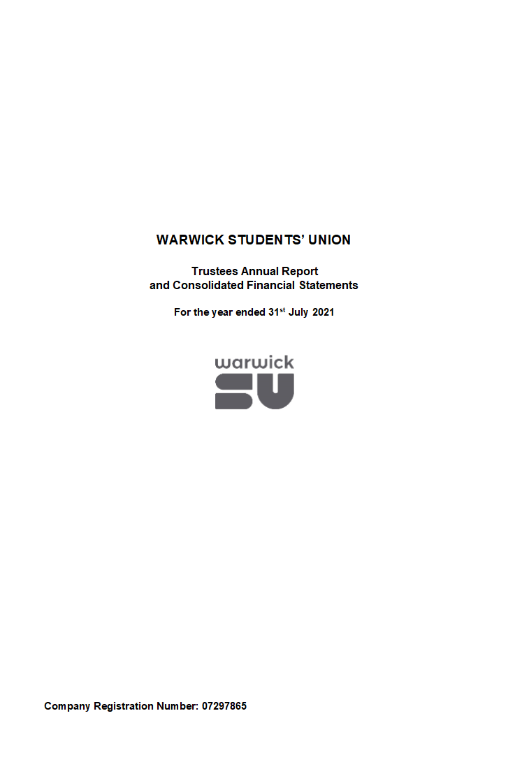 Warwick SU Consolidated Statements 2021
